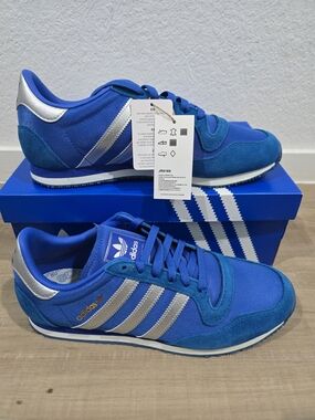Adidas Galaxy OG Blue Silver Retro Runner Sneakers
